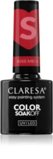 Claresa SoakOff UV/LED Color Kiss Me verniz de gel para unhas tom 4 5 g
