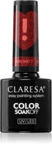 Claresa SoakOff UV/LED Color Kiss Me lac de unghii sub forma de gel culoare 5 g