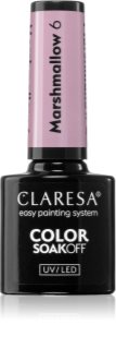 Claresa SoakOff UV/LED Color Marshmallow gel lak za nohte odtenek 6 5 g
