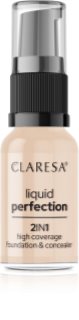 Claresa Liquid Perfection 2in1 Täielikult kattev jumestuskreem
