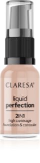 Claresa Liquid Perfection 2in1 vysoce krycí make-up