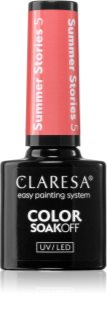 Claresa SoakOff UV/LED Color Summer Stories geelikynsilakka sävy 5 g