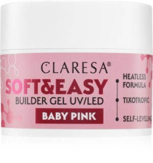 Claresa Soft&Easy Builder Gel żel podkładowy do paznokci odcień Baby Pink 45 g