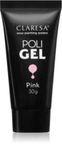 Claresa Poli Gel gel para uñas de gel y acrílicas tono Pink 30 g