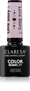 Claresa SoakOff UV/LED Color Love Story géles körömlakk árnyalat 3 5 g