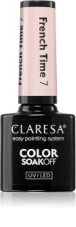 Claresa SoakOff UV/LED Color French Time gel nail polish for UV/LED hardening