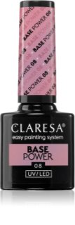 Claresa UV/LED Base Power podkladový lak pro gelové nehty odstín 08 5 g