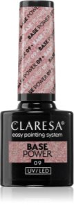 Claresa UV/LED Base Power podkladový lak pro gelové nehty odstín 09 5 g