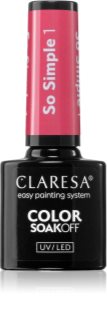 Claresa SoakOff UV/LED Color So Simple gelový lak na nehty
