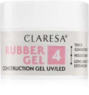Claresa Rubber Gel Construction Gel UV/LED Gel för nagellacksförlängning