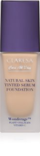 Claresa Care All Day Natural Skin Tinted Serum Foundation fluide teinté léger pour un look naturel