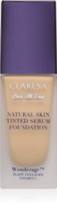 Claresa Care All Day Natural Skin Tinted Serum Foundation fluide teinté léger pour un look naturel