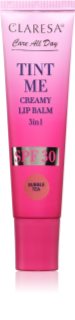 Claresa Tint Me Creamy Lip Balm balzam za usne s hidratantnim učinkom nijansa Bubbletea 12 ml