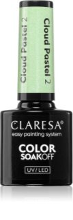 Claresa SoakOff UV/LED Color Cloud Pastel hybrydowy lakier do paznokci z użyciem lampy UV / LED odcień 2 5 g