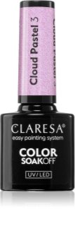 Claresa SoakOff UV/LED Color Cloud Pastel gel nail polish for UV/LED hardening shade 3 5 g