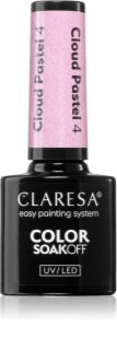 Claresa SoakOff UV/LED Color Cloud Pastel Geelküünelakk UV / LED lambiga kasutamiseks