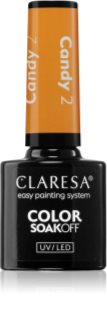 Claresa SoakOff UV/LED Color Candy lakier hybrydowy do paznokci odcień 2 5 g