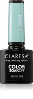 Claresa SoakOff UV/LED Color Mint Gel-nagellack Skugga 3 5 g