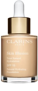 Clarins Skin Illusion Natural Hydrating Foundation fondotinta idratante illuminante SPF 15