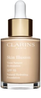 Clarins Skin Illusion Natural Hydrating Foundation világosító hidratáló make-up SPF 15 árnyalat 103N Ivory 30 ml