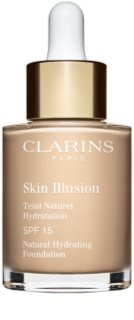 Clarins Skin Illusion Natural Hydrating Foundation Verhelderende Hydraterende Make-up SPF 15