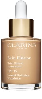 Clarins Skin Illusion Natural Hydrating Foundation világosító hidratáló make-up SPF 15 árnyalat 106N Vanilla 30 ml