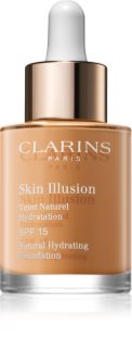 Clarins Skin Illusion Natural Hydrating Foundation posvjetljujući hidratantni puder SPF 15 nijansa 112 Amber 30 ml