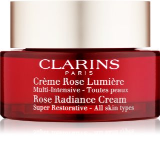 Clarins Rose Radiance Cream Super Restorative Anti-aldring dagcreme med anti-rynkeeffekt 50 ml