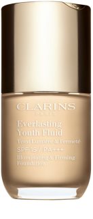 Clarins Everlasting Youth Fluid Foundation élénkítő make-up SPF 15 árnyalat 100.5 Cream 30 ml