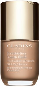 Clarins Everlasting Youth Fluid Foundation élénkítő make-up SPF 15 árnyalat 109 Wheat 30 ml