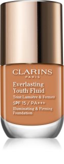 Clarins Everlasting Youth Fluid Foundation élénkítő make-up SPF 15 árnyalat 112 Amber 30 ml