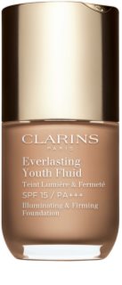 Clarins Everlasting Youth Fluid Foundation élénkítő make-up SPF 15 árnyalat 112 Amber 30 ml