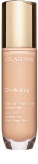 Clarins Everlasting Foundation tartós alapozó matt hatással árnyalat 100C - Lily 30 ml