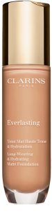Clarins Everlasting Foundation tartós alapozó matt hatással árnyalat 109C - Wheat 30 ml