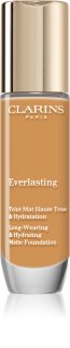 Clarins Everlasting Foundation tartós alapozó matt hatással árnyalat 114N - Cappuccino 30 ml
