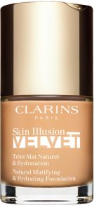 Clarins Skin Illusion Velvet mattító folyékony alapozó tápláló hatással árnyalat 108W 30 ml