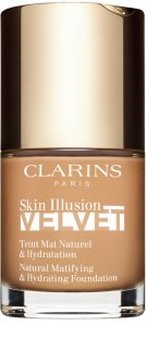 Clarins Skin Illusion Velvet fond de teint liquide fini mat effet nourrissant