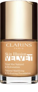 Clarins Skin Illusion Velvet mattító folyékony alapozó tápláló hatással árnyalat 112.3N 30 ml