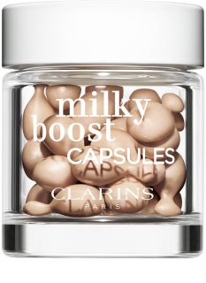 Clarins Milky Boost Capsules озаряващ фон дьо тен капсули цвят 03 30x0.2 мл.