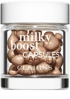 Clarins Milky Boost Capsules élénkítő make-up kapszulák árnyalat 06 30x0.2 ml