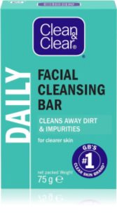 Clean & Clear Daily čisticí tuhé mýdlo na obličej 75 g