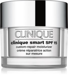 Clinique Clinique Smart™ SPF 15 Custom-Repair Moisturizer crema anti-rid hidratanta pentru ten uscat și combinat SPF 15 50 ml