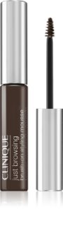 Clinique Just Browsing Brush-On Styling Mousse gel pentru sprancene culoare Deep Brown 2 ml