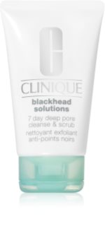 Clinique Blackhead Solutions 7 Day Deep Pore Cleanse & Scrub čistilni piling za obraz proti črnim pikicam 125 ml