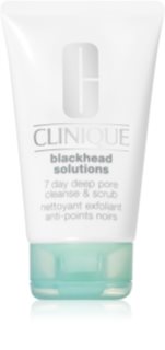 Clinique Blackhead Solutions 7 Day Deep Pore Cleanse & Scrub reinigendes Hautpeeling gegen Mitesser 125 ml