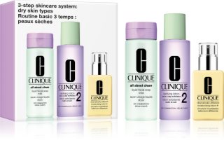 Clinique 3 Steps Skincare Systeme Dry Skin Types zestaw upominkowy do skóry suchej