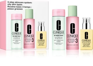 Clinique 3 Steps Skincare Systeme Oily Skin Types zestaw upominkowy do skóry tłustej