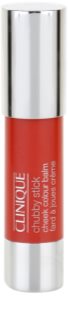 Clinique Chubby Stick™ Cheek Colour Balm blush in creion culoare 02 Robust Rhubarb 6 g