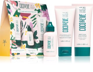 Coco & Eve Like A Virgin Hair Necessities Kit set for shiny and soft hair