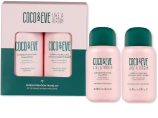 Coco & Eve Travel Kit Super Hydration set de viaje para dar brillo y suavidad al cabello 1 ud